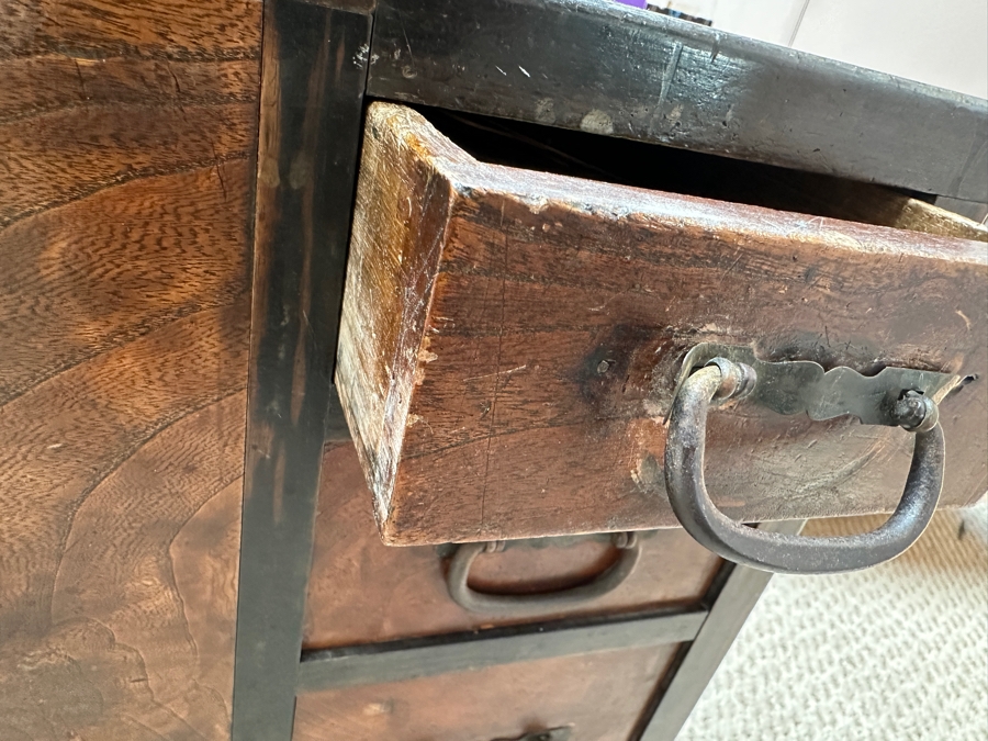 Antique Japanese Hibachi with Five Drawers 29.5'W x 16'D x 23'H [Photo 7]