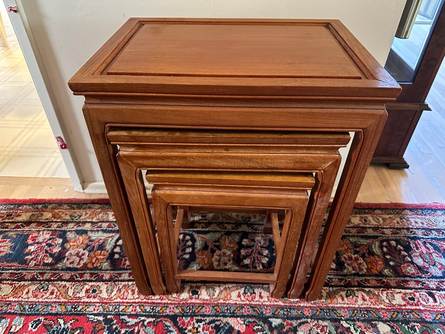 (3) Chinese Nesting Tables 20'W x 16'D x 25'H [Photo 5]