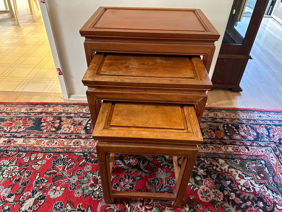 (3) Chinese Nesting Tables 20'W x 16'D x 25'H [Photo 4]