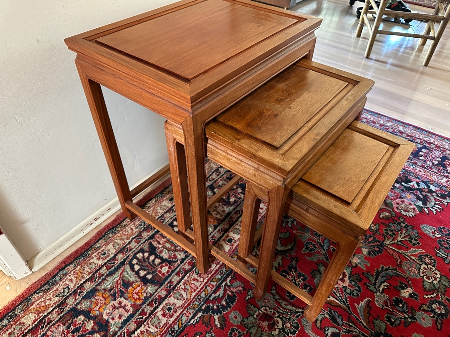 (3) Chinese Nesting Tables 20'W x 16'D x 25'H [Photo 2]