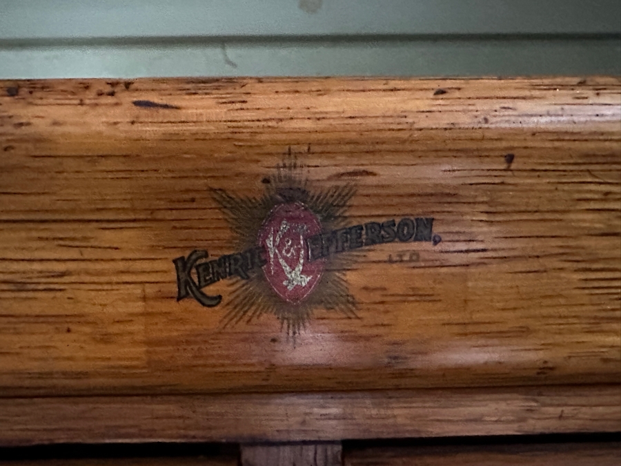 Antique Tiger Oak Library Card Catalog Cabinet 39'W x 16'D x 54.5'H [Photo 13]