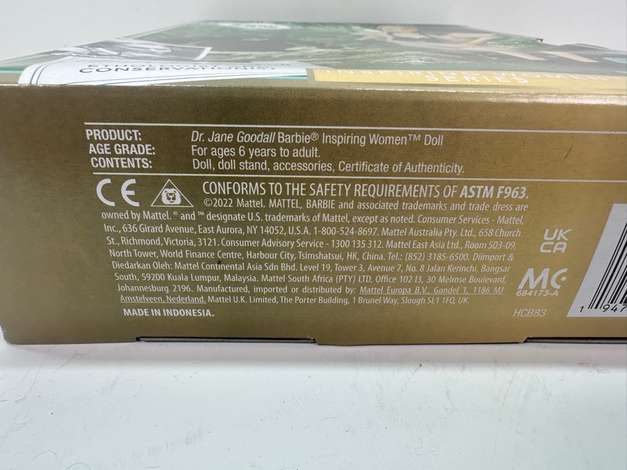 Dr. Jane Goodall Barbie® Inspiring Women™ Doll, New in Box [Photo 10]