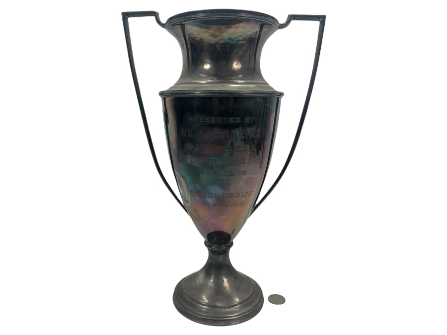 Antique Silver-Plate J.E Caldwell Trophy from 1914 [Photo 1]