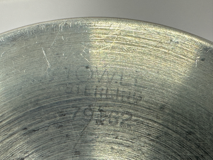 Antique Towle Louis XIV Sterling Silver Baby Christening Cup with Gold Wash Interior by Harold E. Nock [Photo 7]