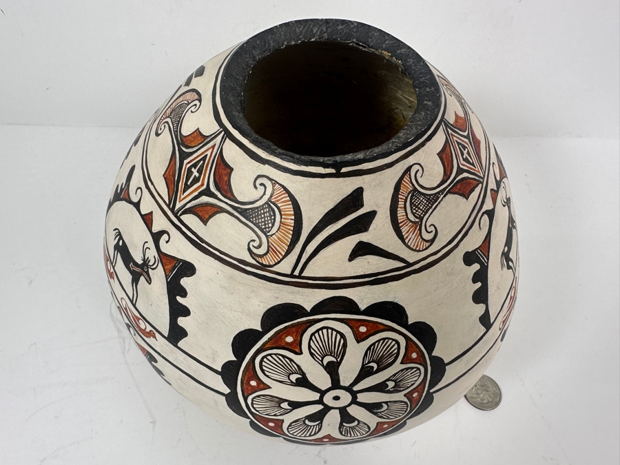 Hand Painted Gourd 9.5W X 7H [Photo 3]