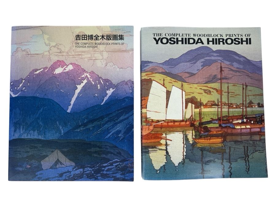 Pair Of Japanese Books: The Complete Woodblock Prints Of Yoshida Hiroshi [Photo 1]