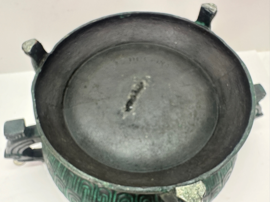 MCM Ice Bucket in the Style Of James Mont / A Reproduction Chinese Bronze Vessel [Photo 9]