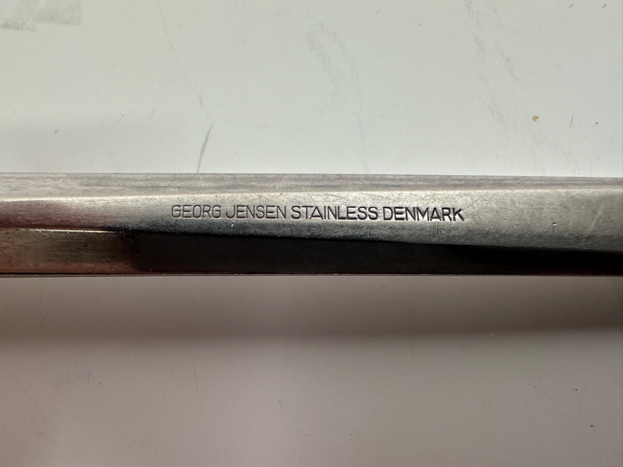 Vintage Georg Jensen Prism Pattern Stainless Flatware Set by Holbek & Dahlerup Circa 1960 [Photo 7]