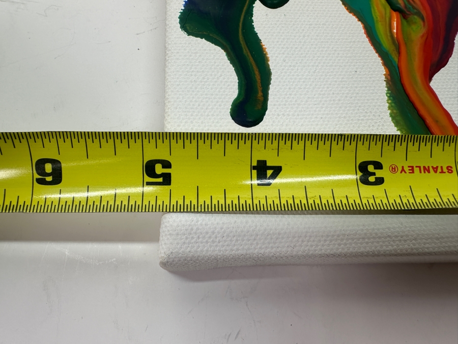 Small Original Mixed-Media Melting Crayons Artwork On Canvas 5W X 7H [Photo 6]