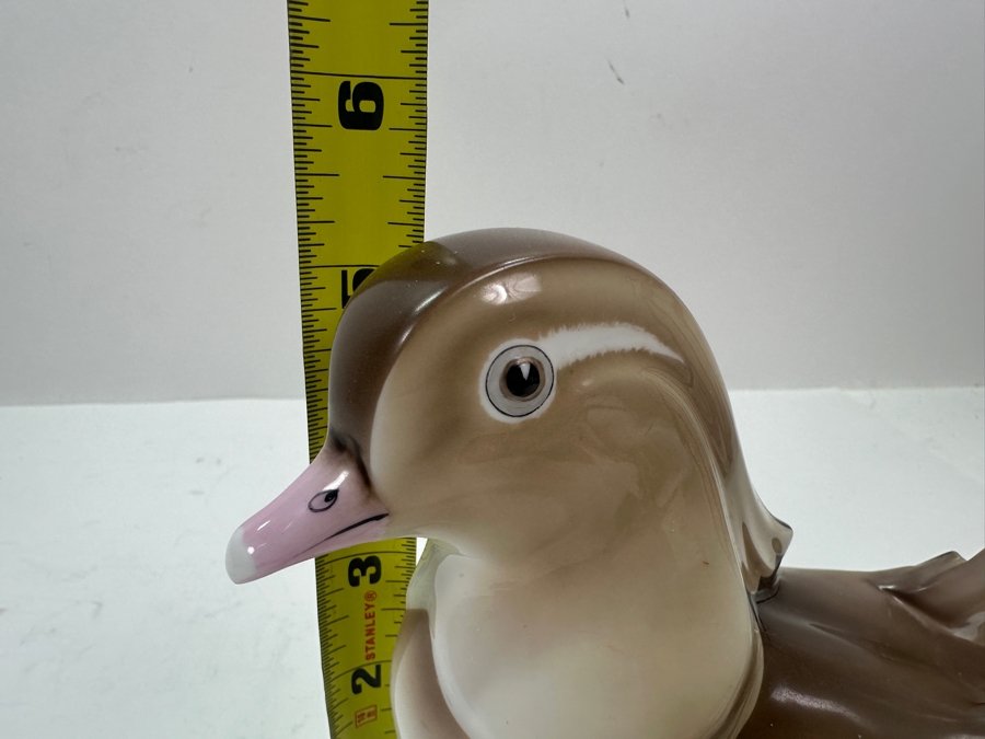 Vintage Noritake Nippon Toki Kaisha Mandarin Duck Figurine 8.25'W x 5.25'H [Photo 11]
