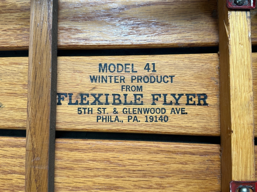 Vintage 1970's Flexible Flyer Snow Sled, Philadelphia, PA Model 41 [Photo 7]