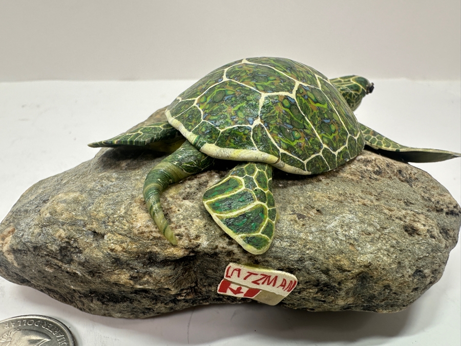 Original Sea Turtle Sculpture by Latzman 5'W [Photo 10]
