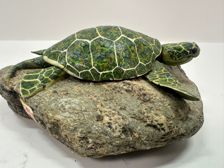 Original Sea Turtle Sculpture by Latzman 5'W [Photo 2]