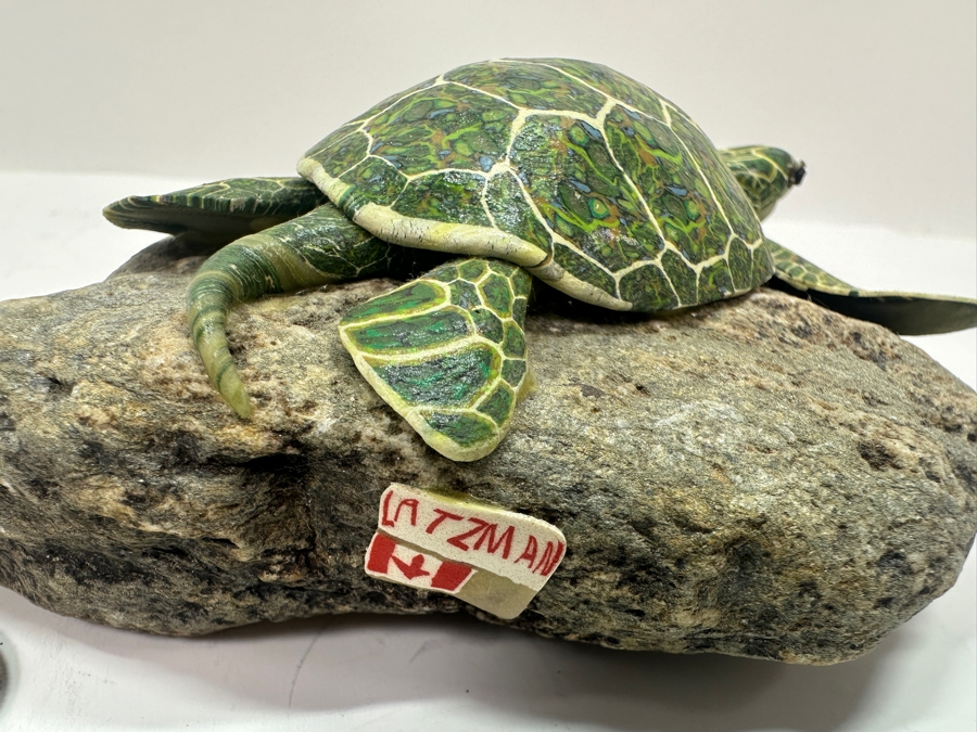 Original Sea Turtle Sculpture by Latzman 5'W [Photo 8]