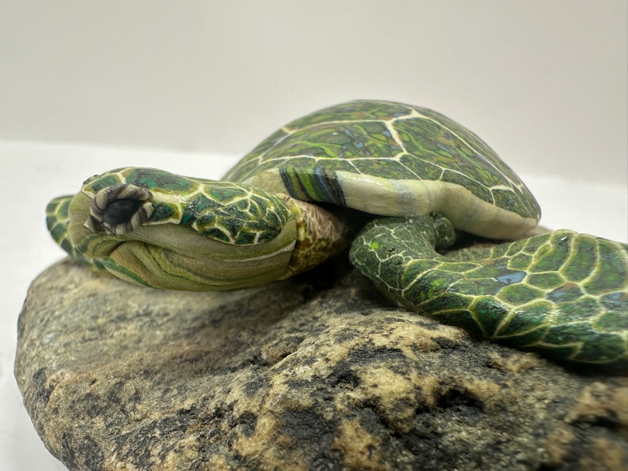Original Sea Turtle Sculpture by Latzman 5'W [Photo 14]