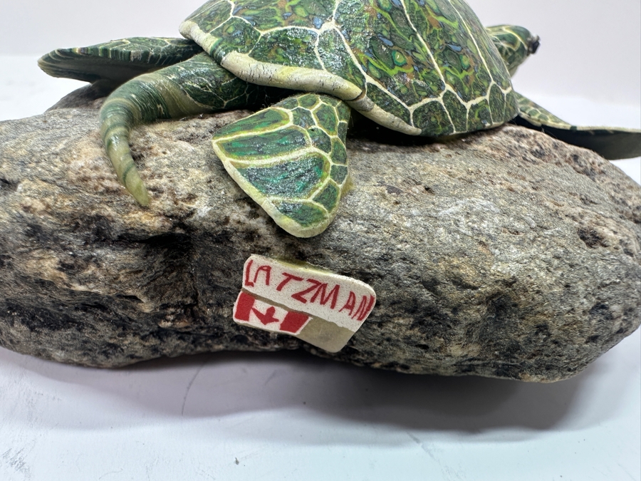 Original Sea Turtle Sculpture by Latzman 5'W [Photo 9]