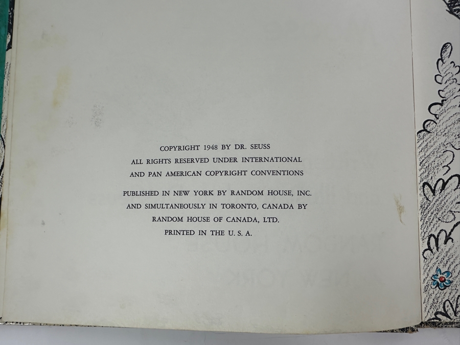 Vintage 1948 First Edition Dr. Suess 'Thidwick The Big-Hearted Moose' [Photo 5]