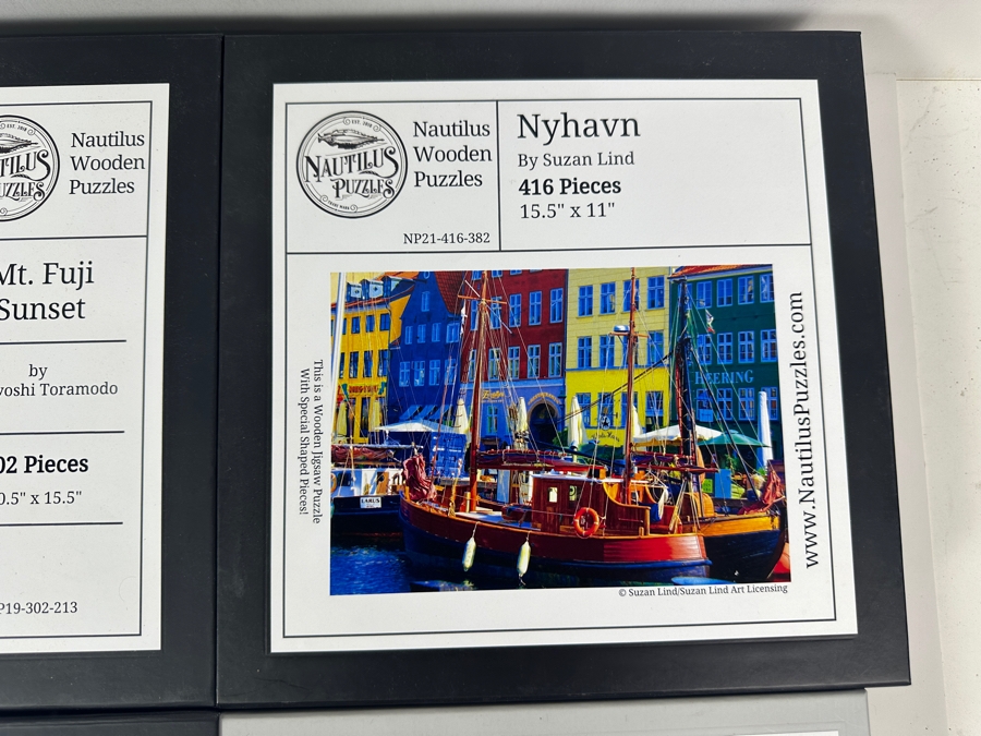 Lot of (4) Wooden Jigsaw Puzzles [Photo 2]