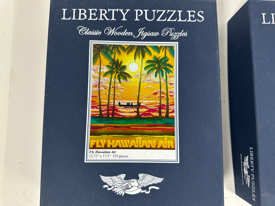 Lot of (3) Liberty Wooden Jigsaw Puzzles [Photo 2]