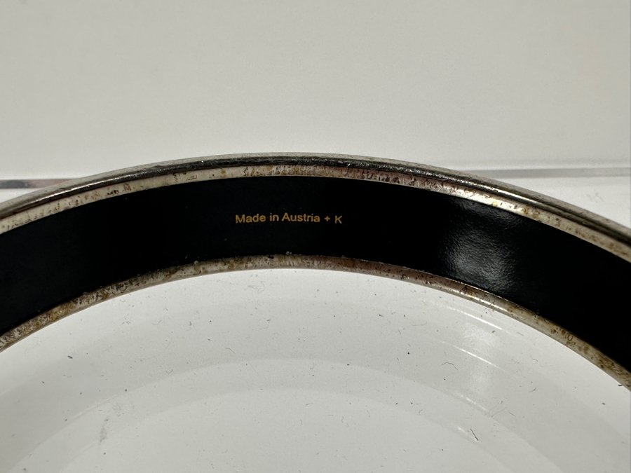 Hermes Carriage Motif Bangle Bracelet Labeled Hermes Paris Made In Austria 7' [Photo 7]