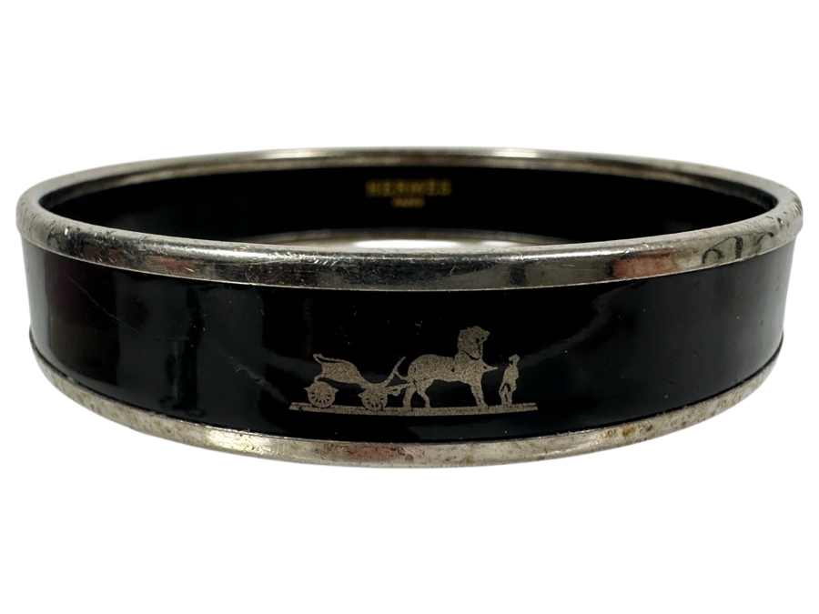 Hermes Carriage Motif Bangle Bracelet Labeled Hermes Paris Made In Austria 7' [Photo 1]