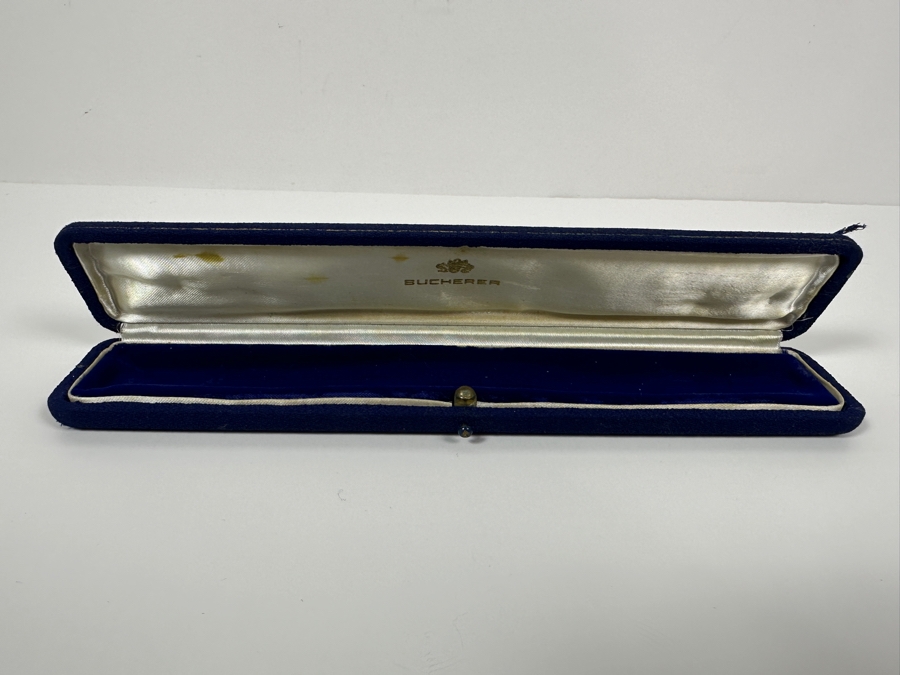 Vintage 18k Gold Carl F. Bucherer Swiss Made Women's Wrist Watch With 18k Gold Watch Band And Original Case Working 21.3g Estimate $1,500-$2,000 [Photo 14]