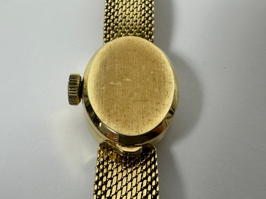 Vintage 18k Gold Carl F. Bucherer Swiss Made Women's Wrist Watch With 18k Gold Watch Band And Original Case Working 21.3g Estimate $1,500-$2,000 [Photo 5]