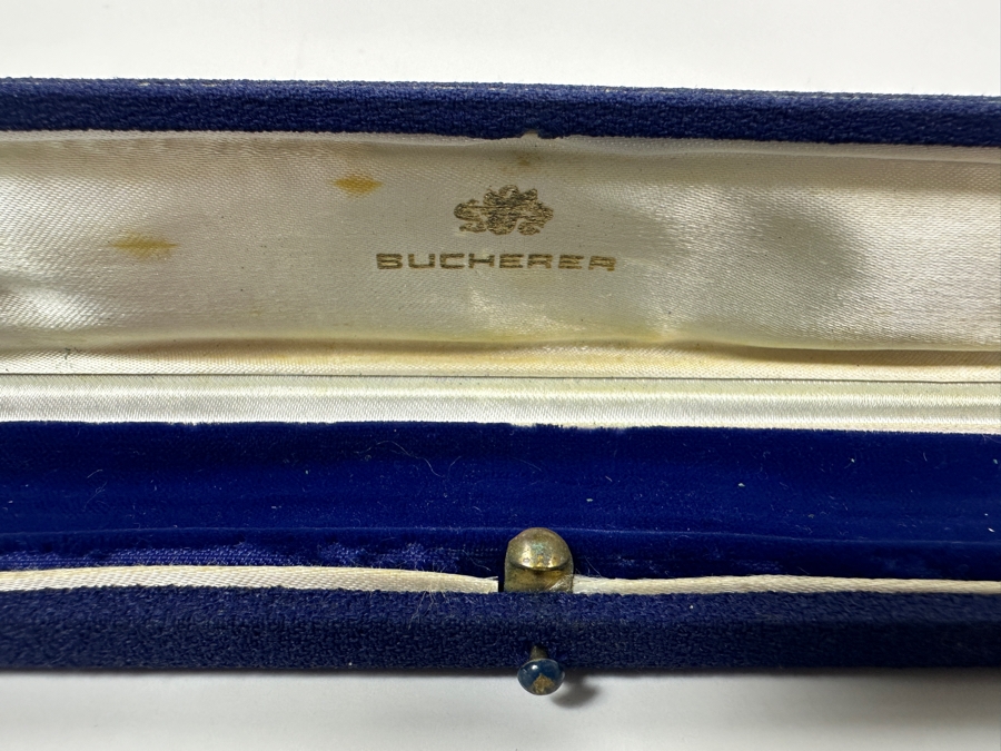 Vintage 18k Gold Carl F. Bucherer Swiss Made Women's Wrist Watch With 18k Gold Watch Band And Original Case Working 21.3g Estimate $1,500-$2,000 [Photo 11]