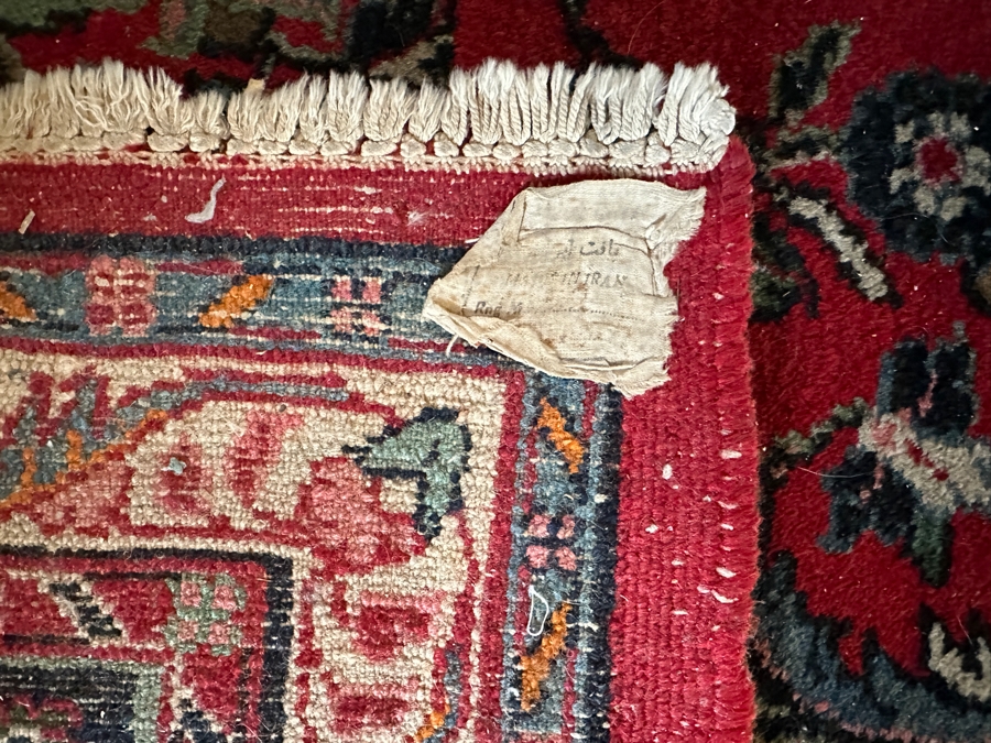 Just Added - Stunning Large Vintage Hand Knotted Wool Persian Area Rug Made In Iran 110 X 142 [Photo 9]