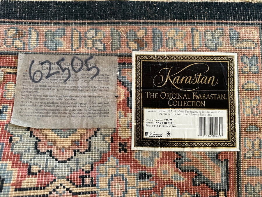 Just Added - Karastan Wool Area Rug 5'9' X 9' [Photo 6]