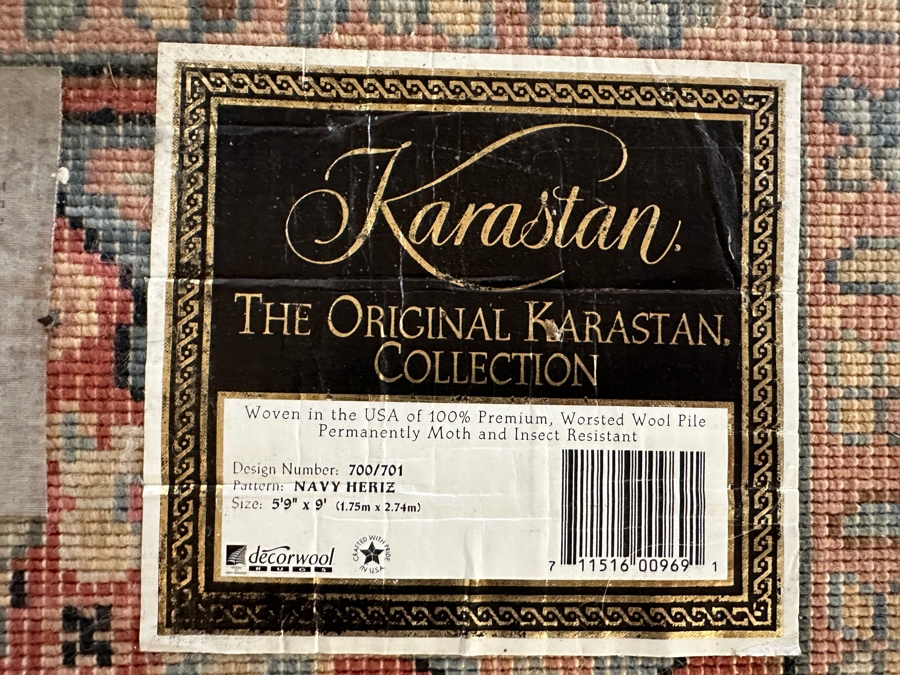 Just Added - Karastan Wool Area Rug 5'9' X 9' [Photo 7]