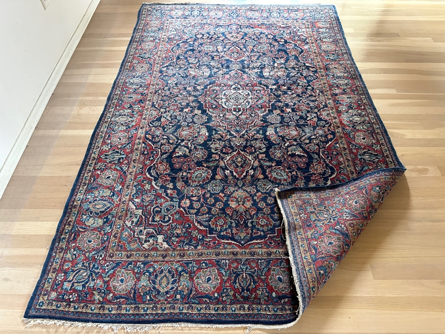 Just Added - Stunning Vintage Hand Knotted Persian Area Rug 50 X 79 [Photo 8]