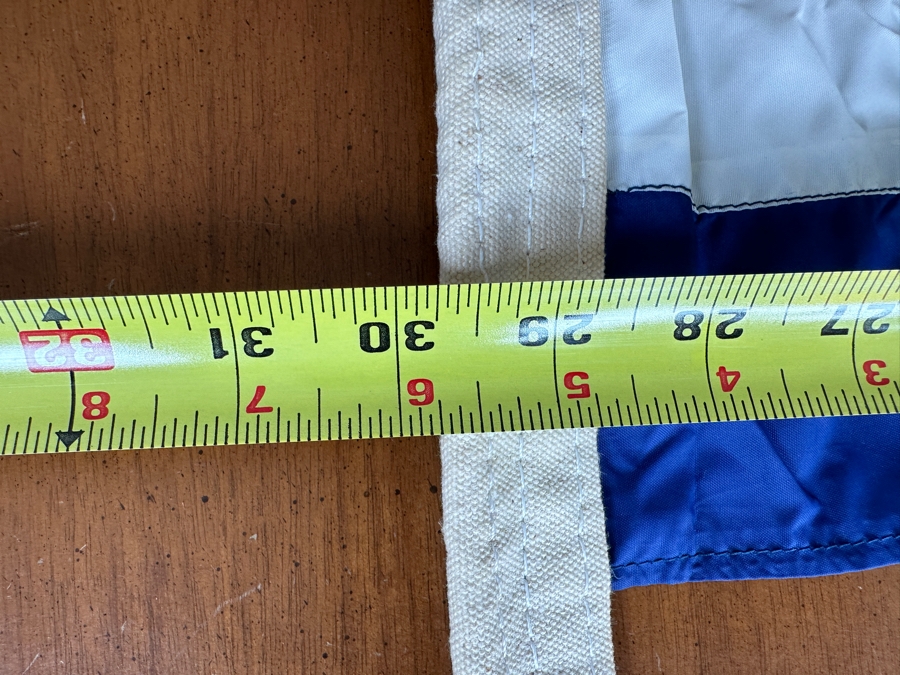 Just Added - Vintage US Navy Ship's Command Pennant 30 X 24 [Photo 6]