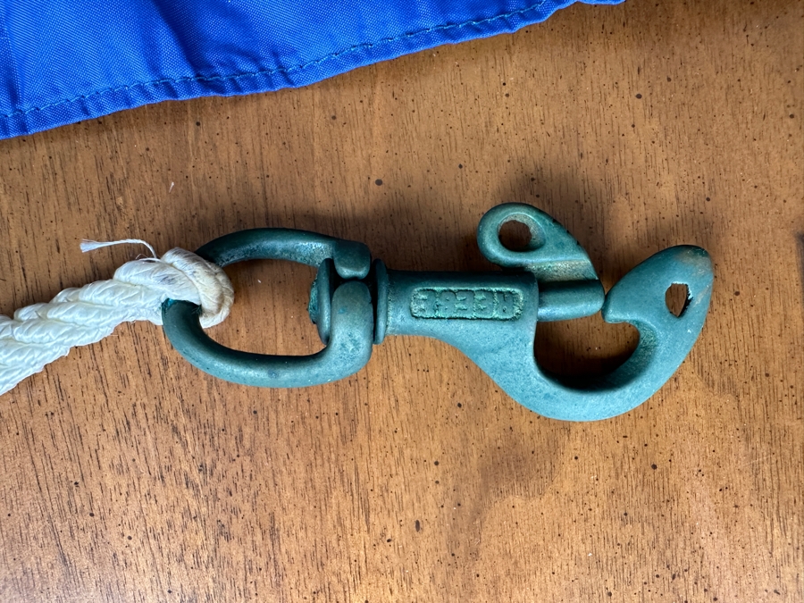 Just Added - Vintage US Navy Ship's Command Pennant 30 X 24 [Photo 4]