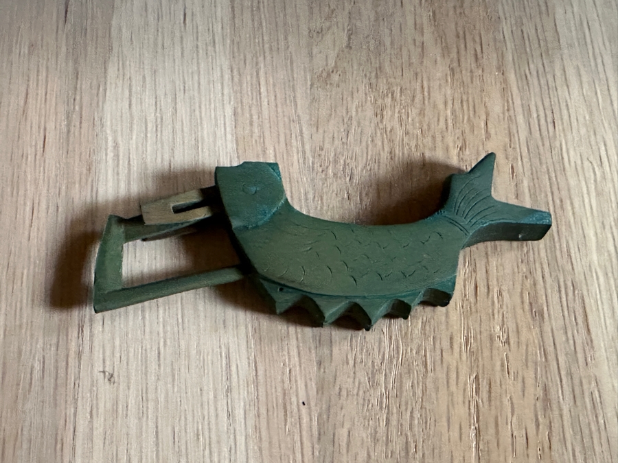 Just Added - Vintage Beautiful Chinese Hand Painted Wooden Trunk Chest Box 32W X 15D X 17.5H [Photo 10]