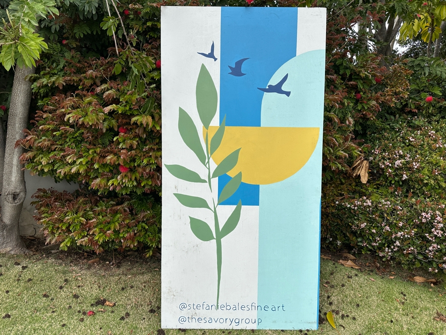 Just Added - Large Original Painting On Board By Stefanie Bales 4'W X 8'H [Photo 2]