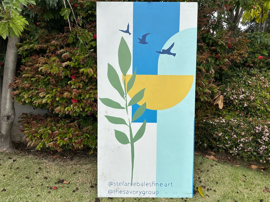 Just Added - Large Original Painting On Board By Stefanie Bales 4'W X 8'H [Photo 3]