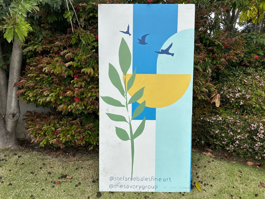 Just Added - Large Original Painting On Board By Stefanie Bales 4'W X 8'H [Photo 1]