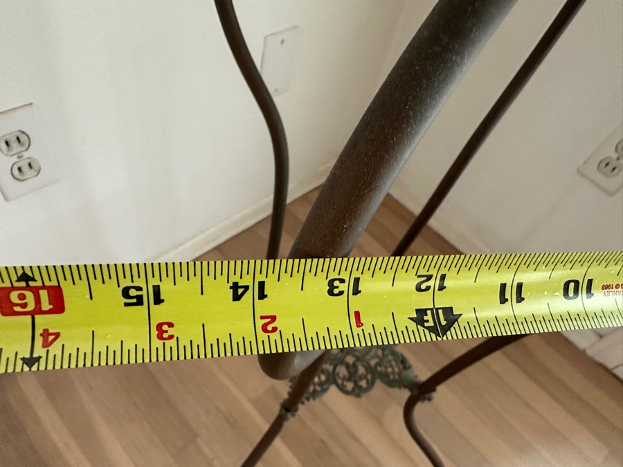 Just Added - Antique Victorian Brass And Marble Plant Stand 14W X 14D X 30.5H [Photo 6]