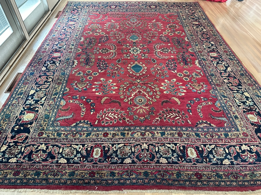 Just Added - Stunning Large Hand Knotted Wool Persian Area Rug 117 X 163 [Photo 1]