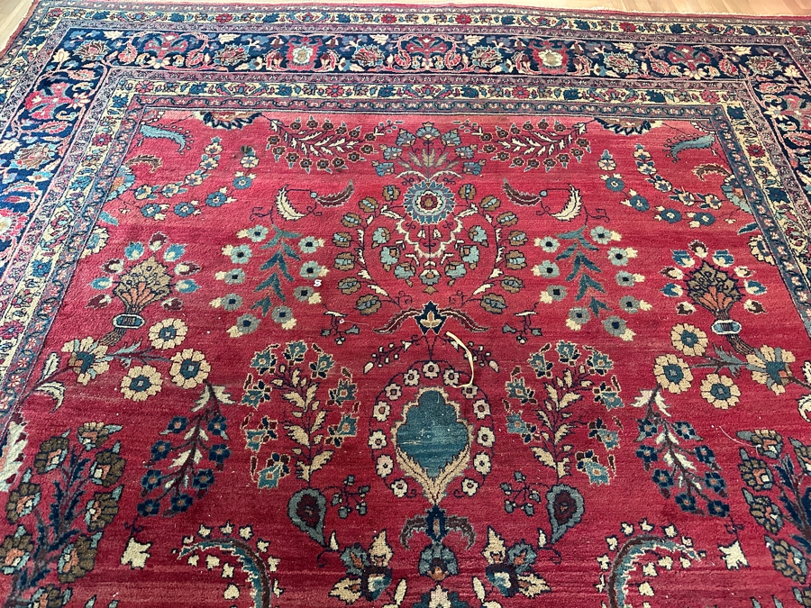 Just Added - Stunning Large Hand Knotted Wool Persian Area Rug 117 X 163 [Photo 8]