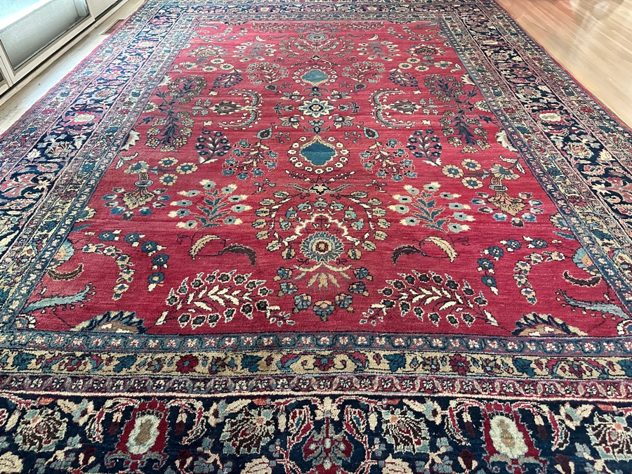 Just Added - Stunning Large Hand Knotted Wool Persian Area Rug 117 X 163 [Photo 5]