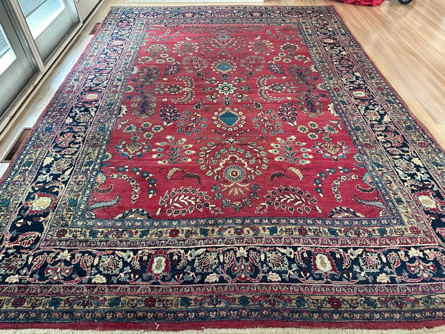 Just Added - Stunning Large Hand Knotted Wool Persian Area Rug 117 X 163 [Photo 4]
