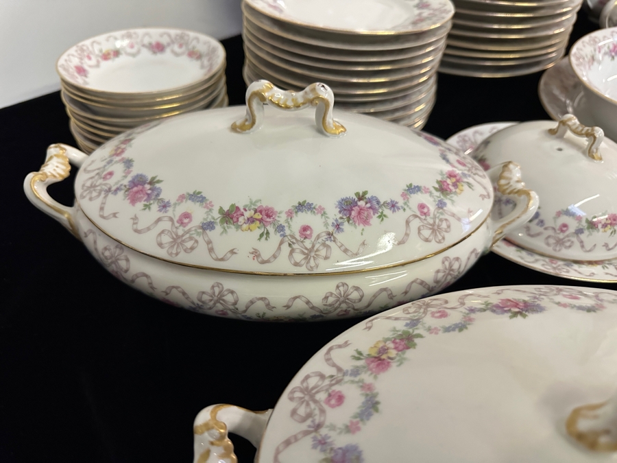 Just Added - Vintage French Limoges L. Bernardaud & Co. China Service Approximate Service For 8+ [Photo 5]