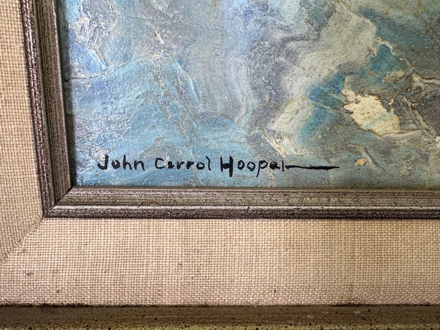 John Carrol Hooper Original Oil Painting On Canvas Titled 'Pacal: Mayan Ruler, Palenque, Mexico' 10 X 14 Framed 14 X 18 [Photo 4]