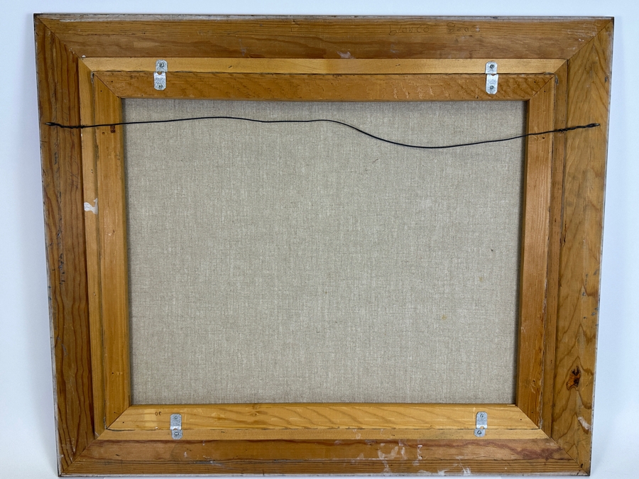 Original Unsigned Parrot Painting On Canvas 30 X 24 Framed 37 X 31.5 [Photo 7]