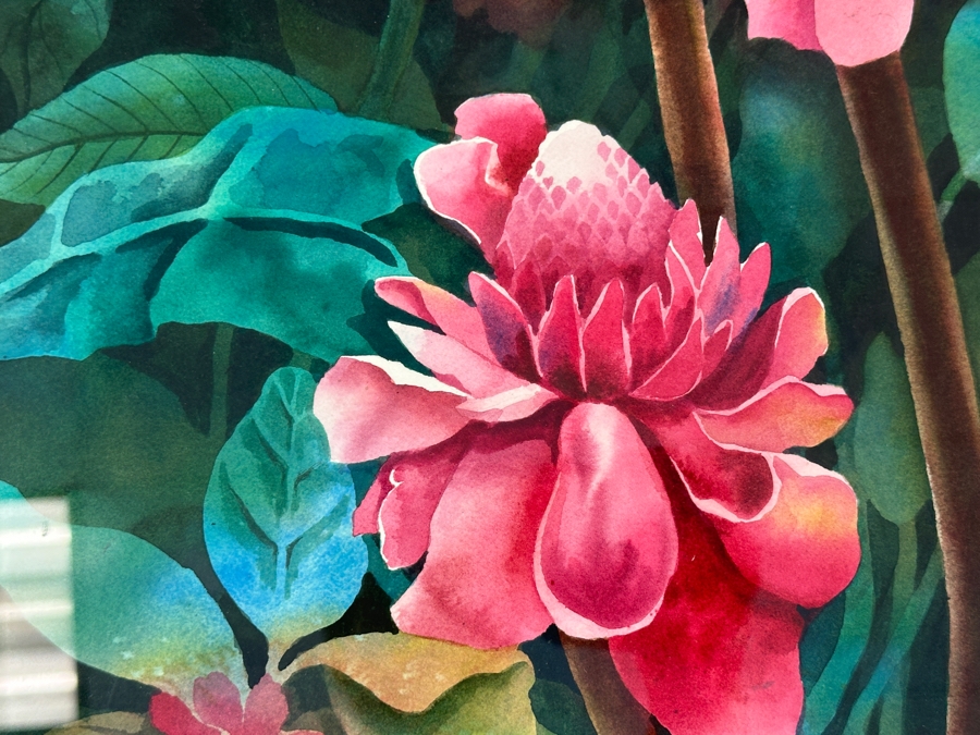 Valerie J. Sanders Original Watercolor Painting On Paper 13.5 X 19.5 Framed 21 X 27 [Photo 4]