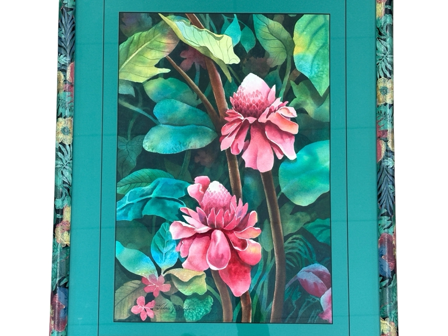 Valerie J. Sanders Original Watercolor Painting On Paper 13.5 X 19.5 Framed 21 X 27