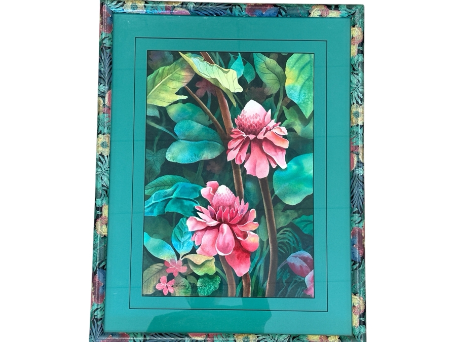 Valerie J. Sanders Original Watercolor Painting On Paper 13.5 X 19.5 Framed 21 X 27 [Photo 2]