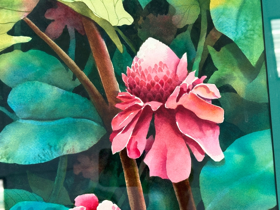 Valerie J. Sanders Original Watercolor Painting On Paper 13.5 X 19.5 Framed 21 X 27 [Photo 3]